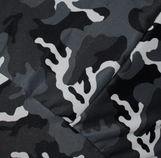 Ткань грета Камуфляж (чёрный)