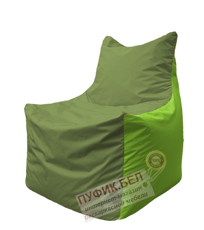Кресло мешок Фокс Ф 21-161 (оливково-салатовый)