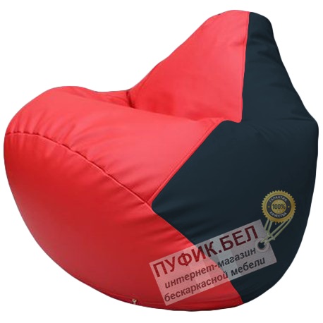 Кресло мешок Груша красный и синий Г2.3-0915