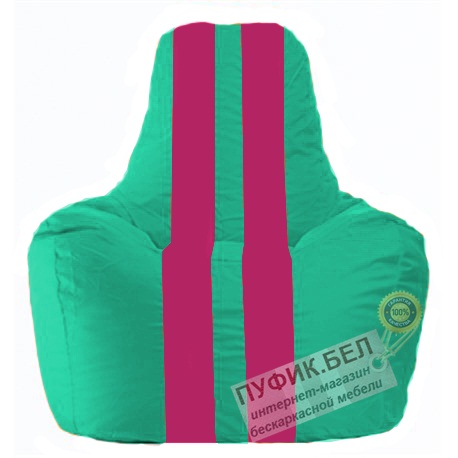 Кресло мешок Спортинг бирюзовый - лиловый С1.1-284