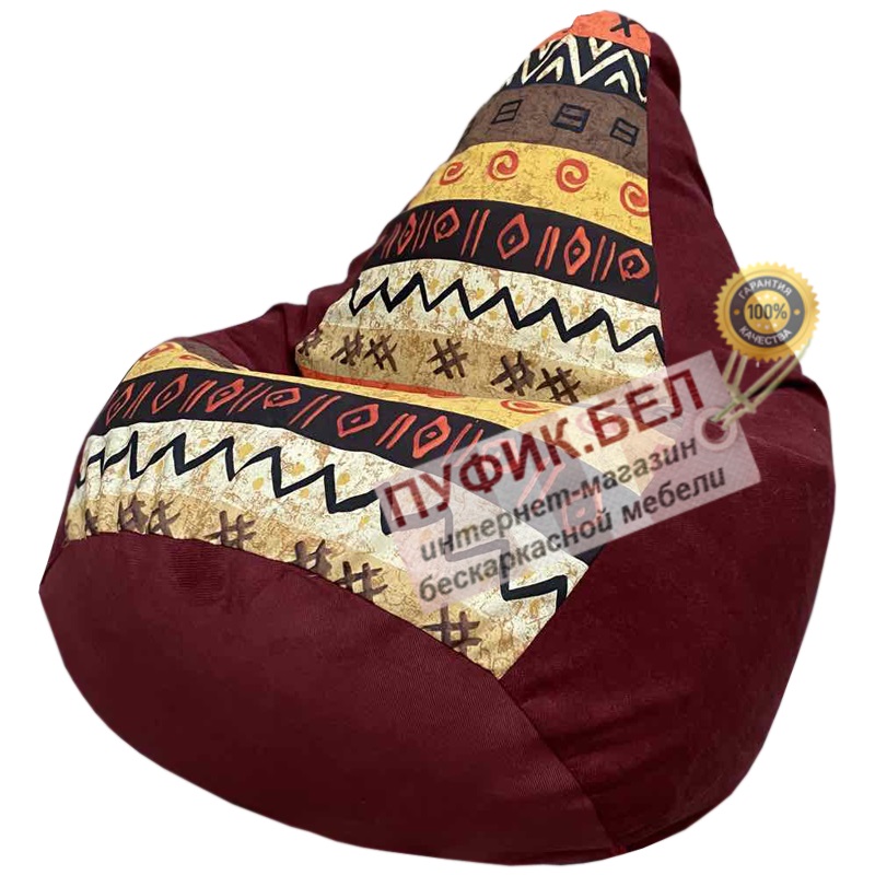 Кресло-мешок Груша Африкус+Verona