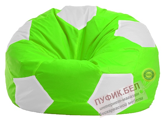 Кресло-мешок "Мяч Стандарт" салатово-белое