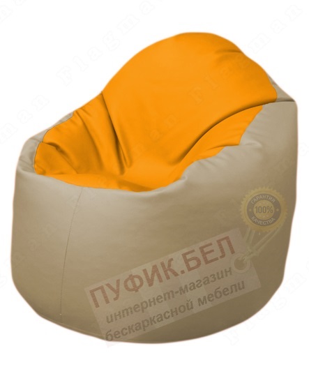Кресло-мешок Bravo Б1.3-F06Т13 (желтый-бежевый)
