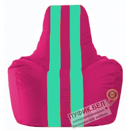 Кресло мешок Спортинг лиловый - бирюзовый С1.1-383