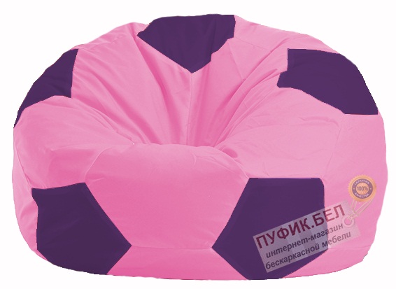 Кресло-мешок Мяч розовый - фиолетовый М 1.1-191