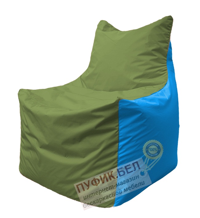 Кресло мешок Фокс Ф 21-229 (оливково-голубой)