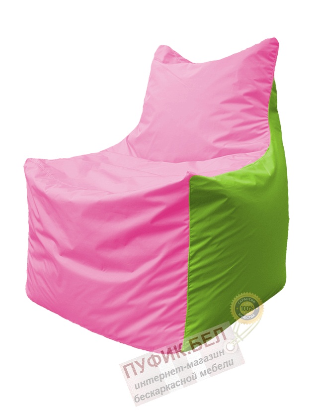 Кресло мешок Фокс Ф 21-197 (розово-салатовый)