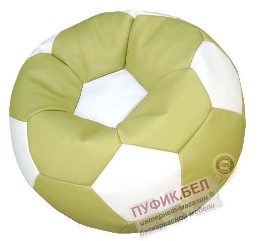 Кресло мешок Мяч (оливковый, вставка белая)