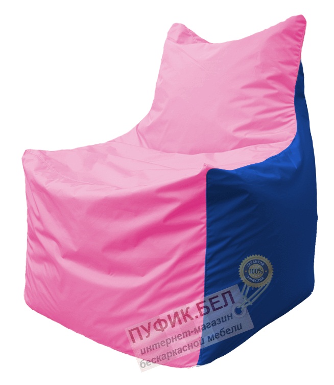 Кресло мешок Фокс Ф 21-195 (розово-синий)