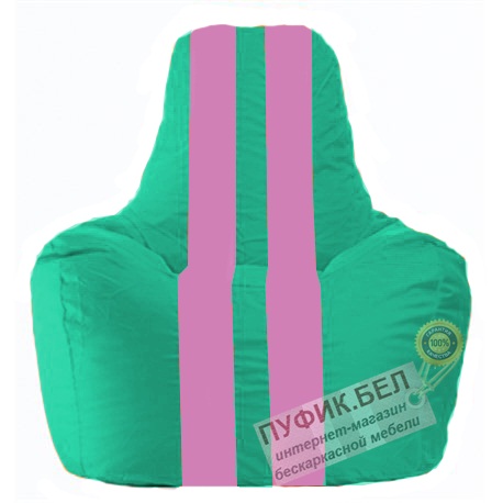 Кресло мешок Спортинг бирюзовый - розовый С1.1-295