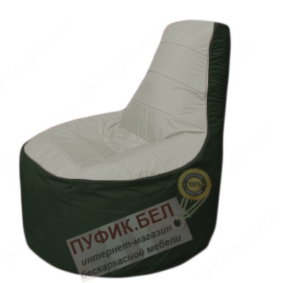 Кресло мешок Трон Т1.1-2209(серый-тем.зеленый)