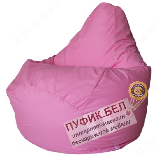 Кресло мешок Груша Розовый зефир (ткань СИСУ)
