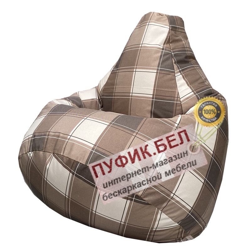 Кресло мешок Груша Шерлок (коричневый)