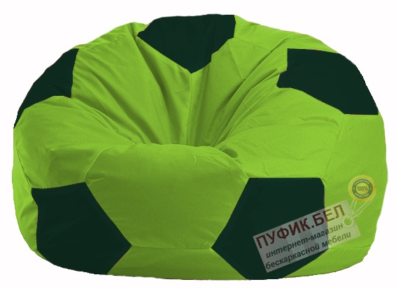 Кресло-мешок Мяч салатовый - тёмно-зелёный М 1.1-185
