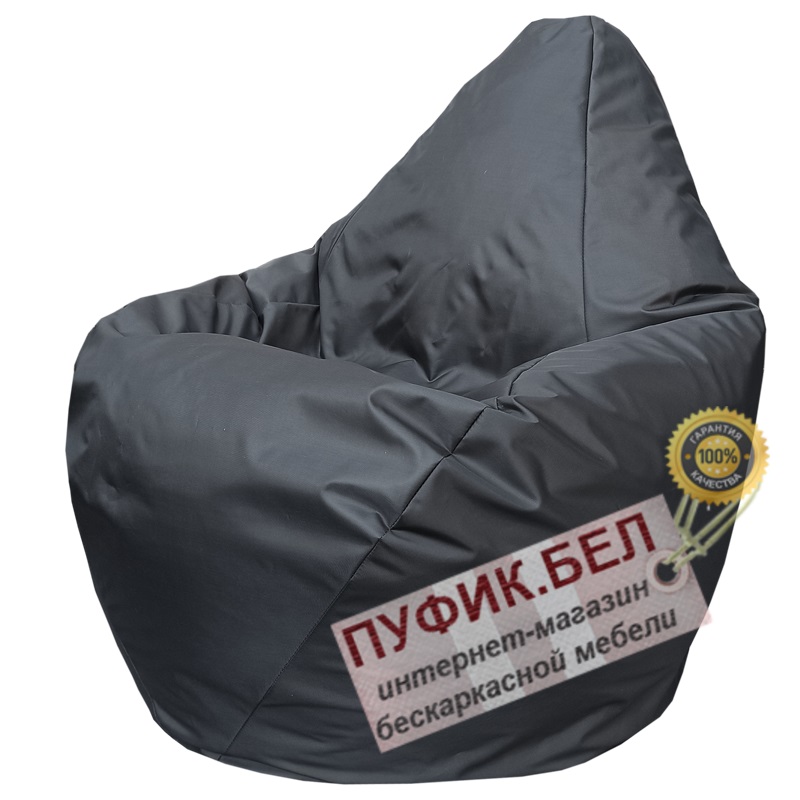 Кресло-мешок Груша Kids (чёрный)