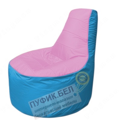 Кресло мешок Трон Т1.1-0313(розовый-голубой)