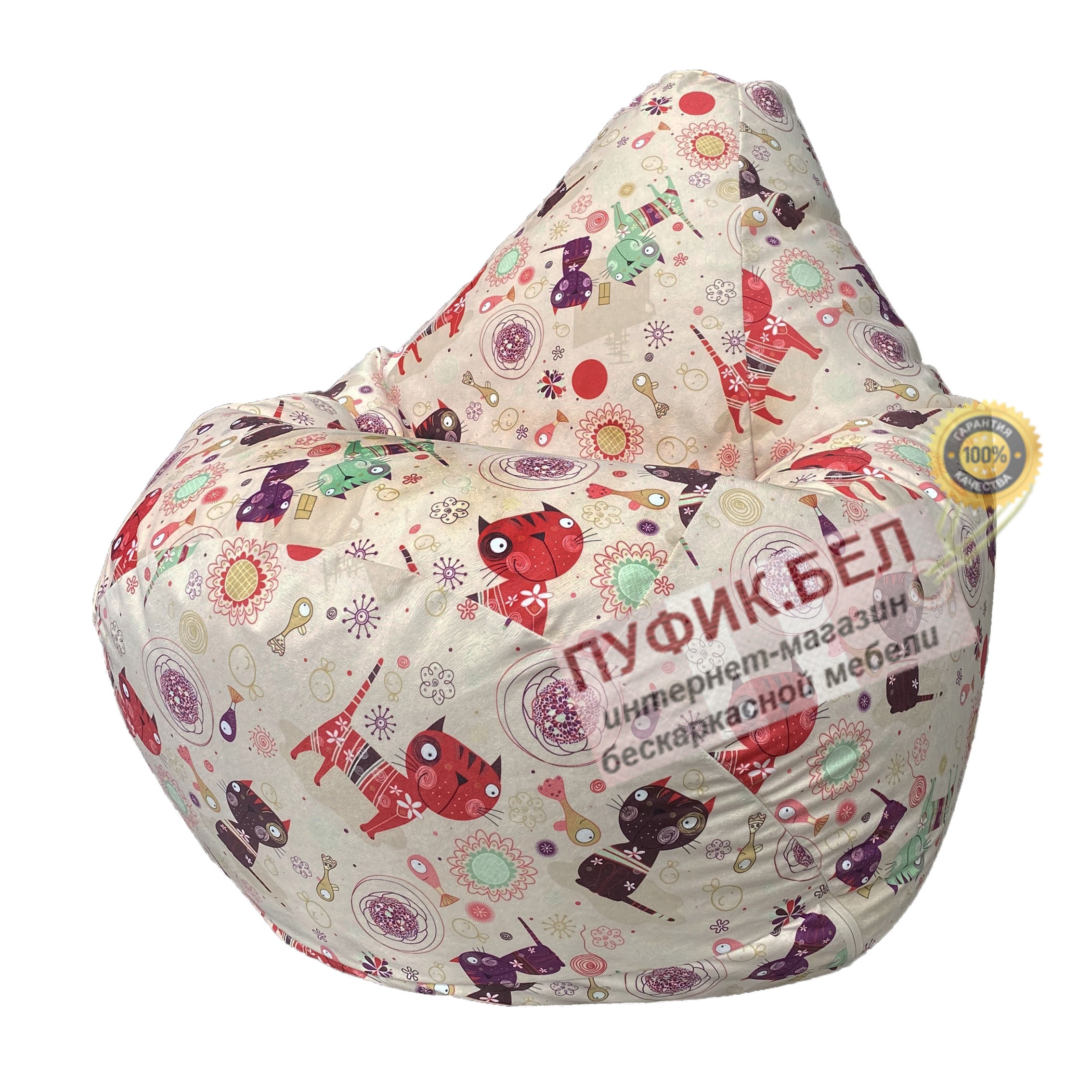 Кресло мешок Груша Сats 01
