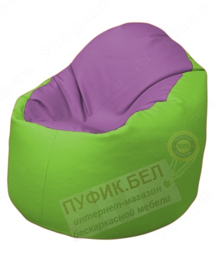 Кресло-мешок Bravo Б1.3-N67Т19 (сиреневый, салатовый)