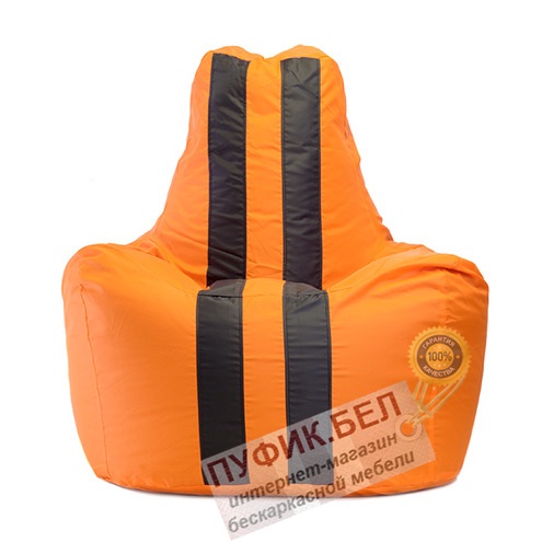 Кресло мешок Спортинг Оранж Блэк
