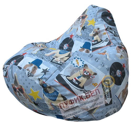 Кресло мешок Груша Бульдогги