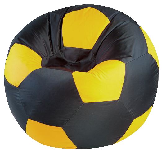 Кресло-мешок "Мяч Стандарт" черно-желтое