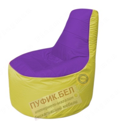 Кресло мешок Трон Т1.1-1806(фиолетовый-желтый)