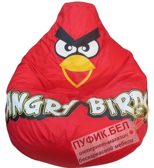 Кресло-мешок Красная Птичка оксфорд