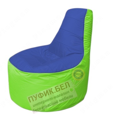 Кресло мешок Трон Т1.1-1407(синий-салатовый)
