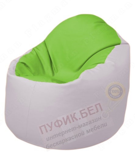 Кресло-мешок Bravo Б1.3-T19Т10 (салатовый-белый)