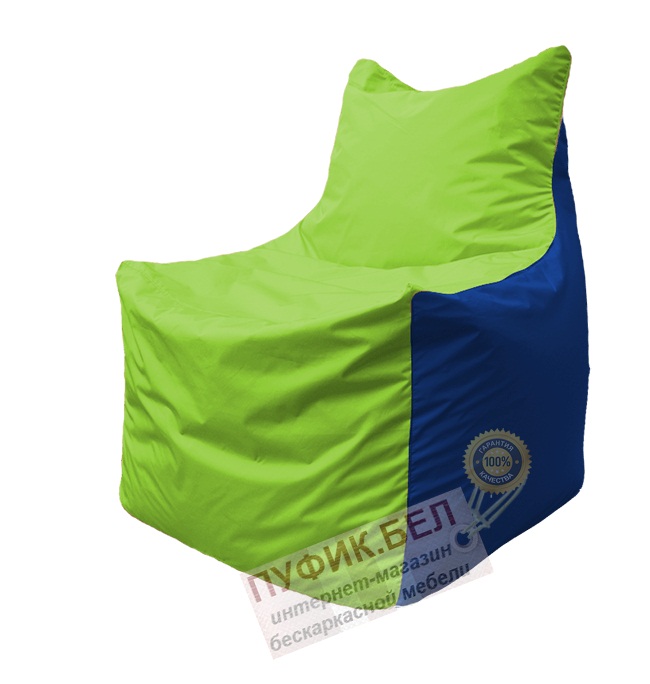 Кресло мешок Фокс Ф 21-159 (салатовый - синий)