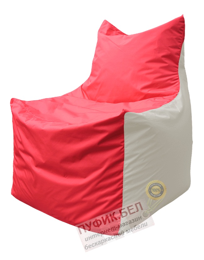 Кресло мешок Фокс Ф 21-181 (красно-белый)