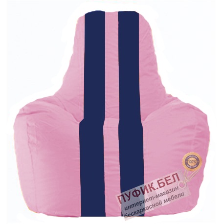 Кресло мешок Спортинг розовый - тёмно-синий С1.1-192