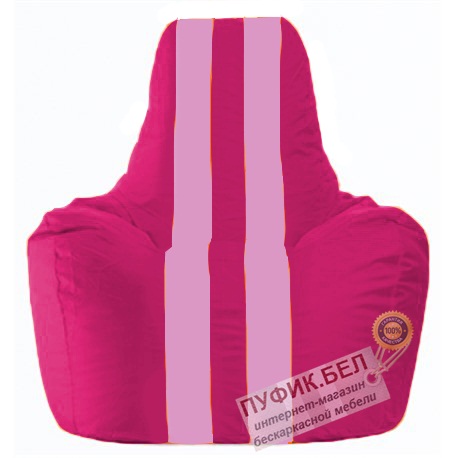 Кресло мешок Спортинг лиловый - розовый С1.1-389