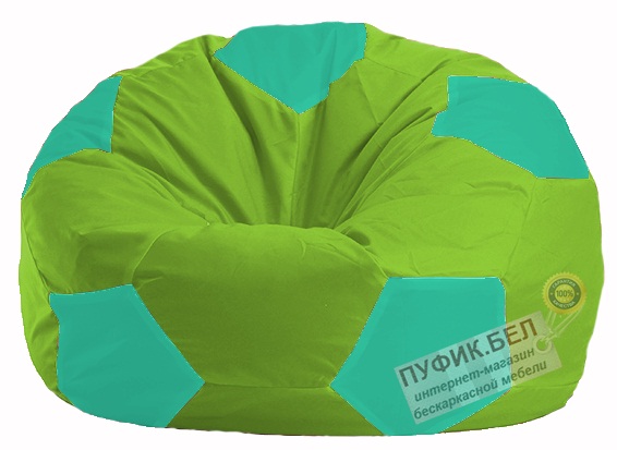 Кресло-мешок Мяч салатовый - бирюзовый М 1.1-182