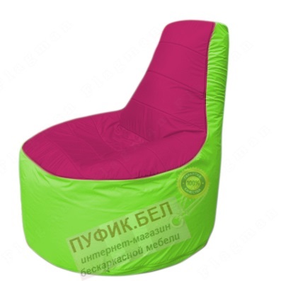Кресло мешок Трон Т1.1-0407(фуксия-салатовый)