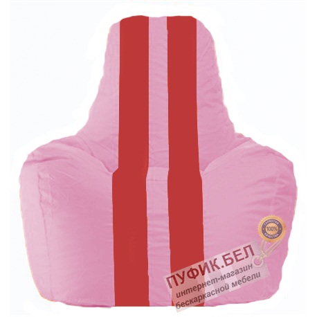 Кресло мешок Спортинг розовый - красный С1.1-199
