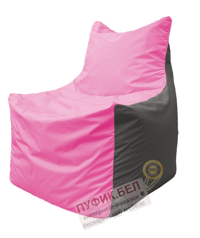 Кресло мешок Фокс Ф 21-187 (розово-серый)