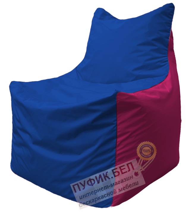 Кресло мешок Фокс Ф 21-116 (василёк - малиновый)