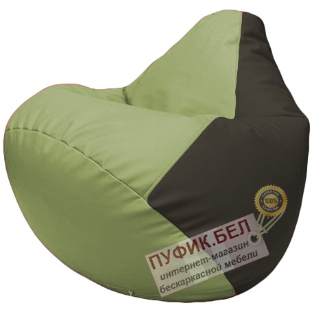 Кресло мешок Груша оливковый и чёрный Г2.3-1916