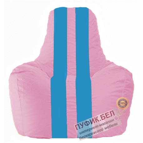 Кресло мешок Спортинг розовый - голубой С1.1-202