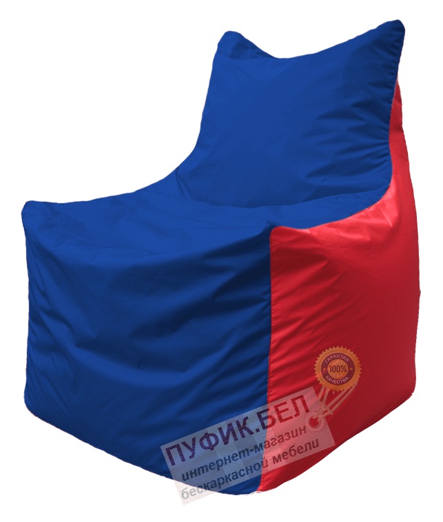 Кресло мешок Фокс Ф 21-122 (василёк - красный)