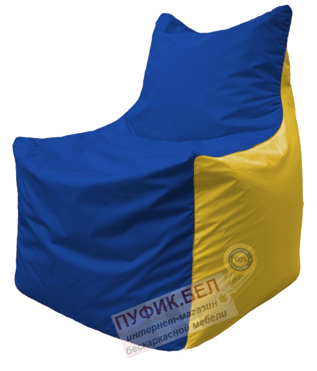 Кресло мешок Фокс Ф 21-128 (василёк - жёлтый)