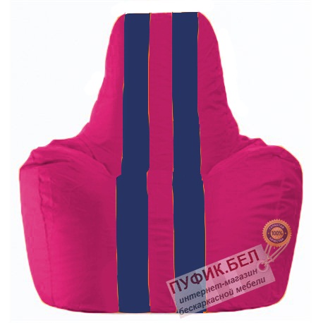 Кресло мешок Спортинг лиловый - тёмно-синий С1.1-379