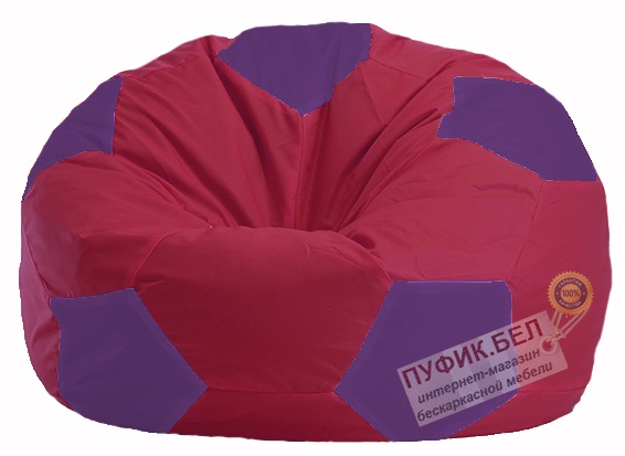 Кресло-мешок Мяч бордовый - фиолетовый М 1.1-453