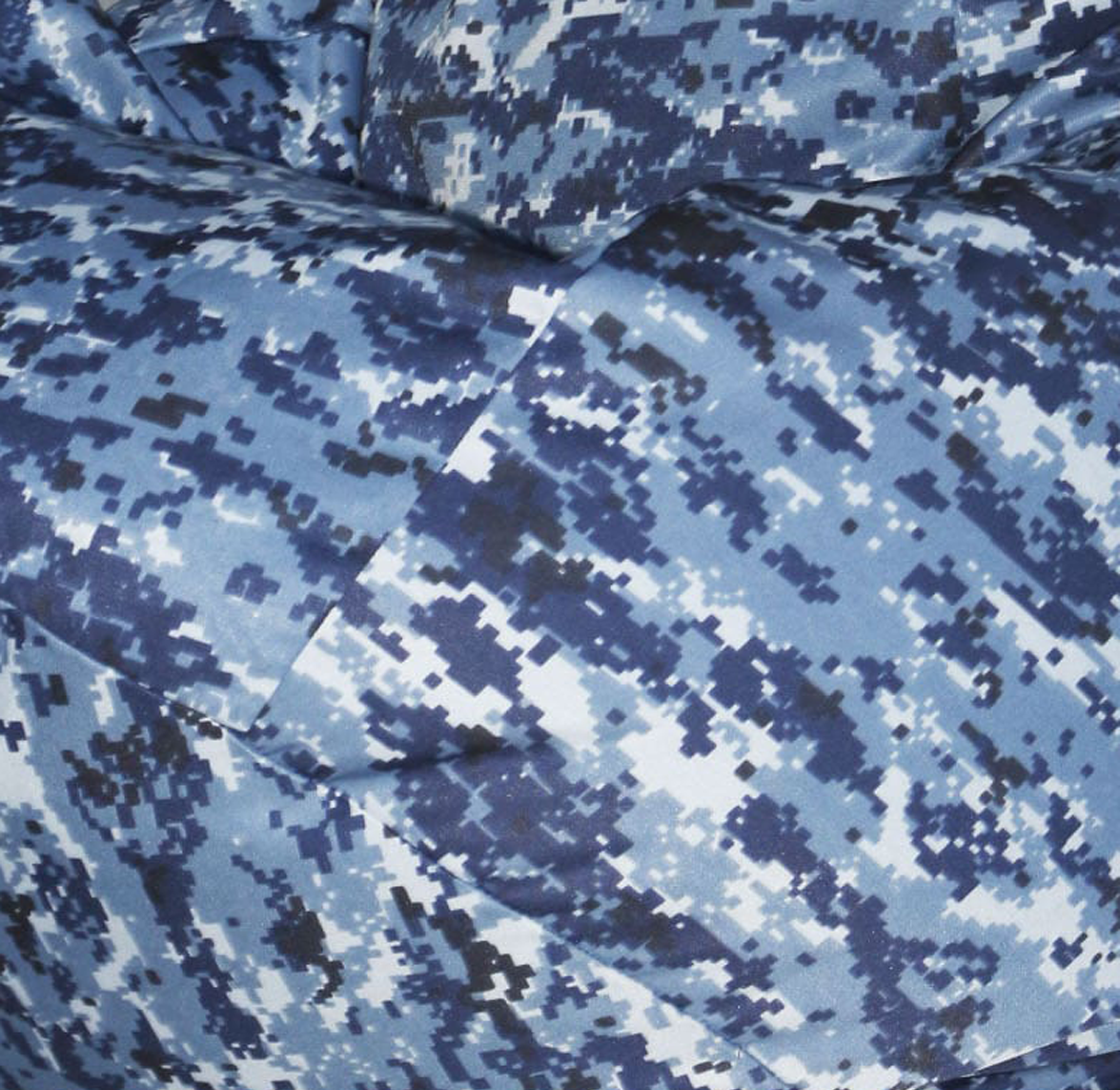 Ткань грета Синий пикси