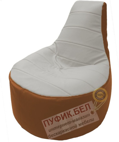 Кресло мешок Трон Т1.3-22 оранжевый - голубой