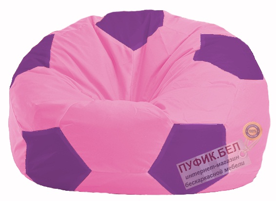 Кресло-мешок Мяч розовый - сиреневый М 1.1-194