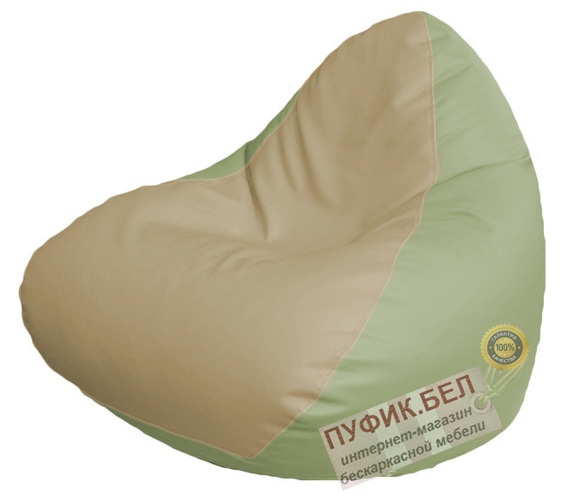 Кресло мешок RELAX Р2.3-41 (основа оливковая, вставка бежевая)