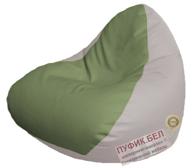 Кресло мешок RELAX Р2.3-81 (основа сиреневая, вставка оливковая)