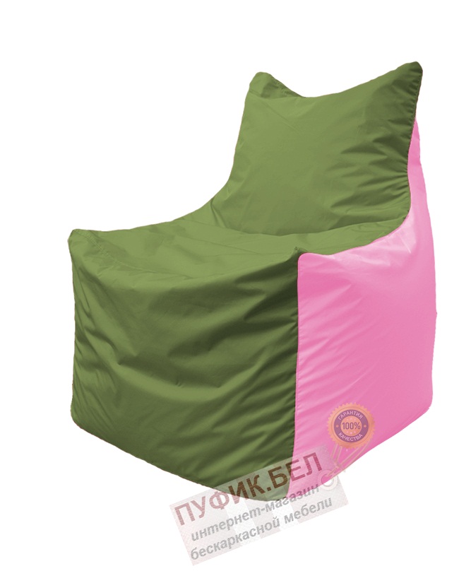 Кресло мешок Фокс Ф 21-226 (оливково-розовый)
